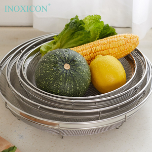 Heavy Duty Stainless Steel Reinforced Colander Basket Kitchen Strainer Food Grade Fine Mesh Dishwasher Safe Strong Edge 5 Sizes